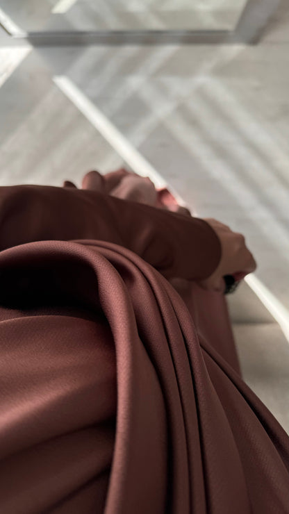 Robe Turquie Col Croise I Marron Rose