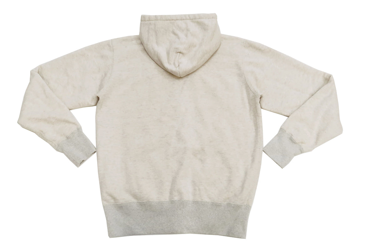 Studio D'artisan Plain Hoodie Men's Solid Zip-Up Hooded Sweatshirt 8087M Oatmeal