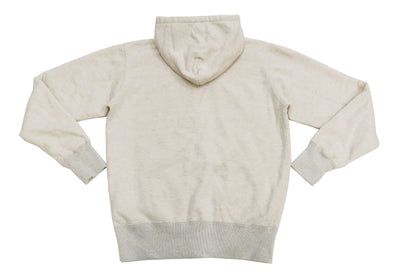 Studio D'artisan Plain Hoodie Men's Solid Zip-Up Hooded Sweatshirt 8087M Oatmeal