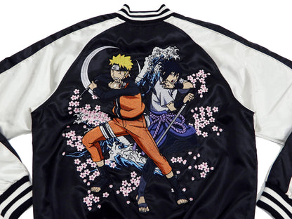 Naruto Jacket Men's Naruto Shippuden Japanese Souvenir Jacket Sukajan 9001821 Black