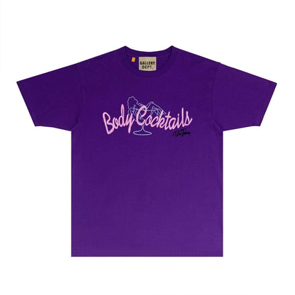 Gallery Dept T Shirt Retro Printed Loose Short-Sleeved Shirt