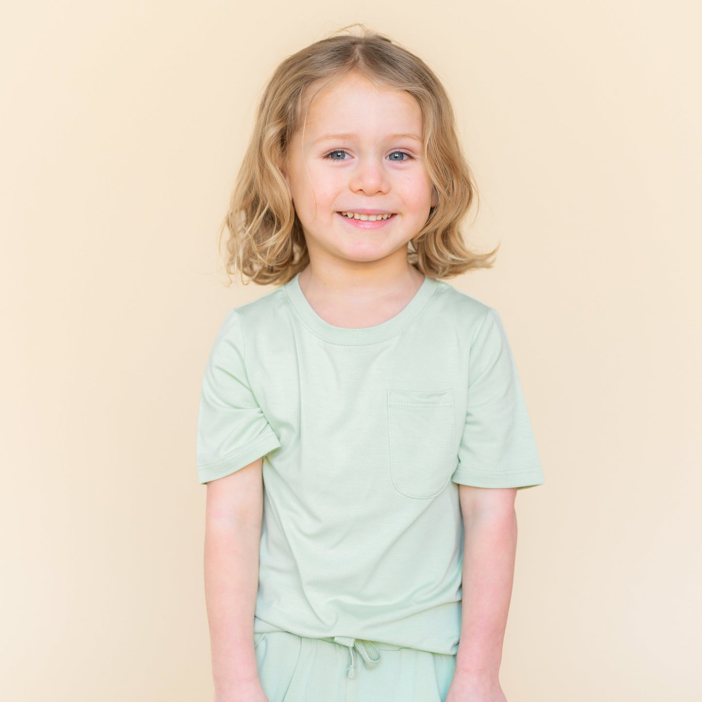 Toddler Crew Neck Tee in Basil