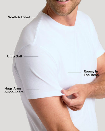 White Classic Crew Neck