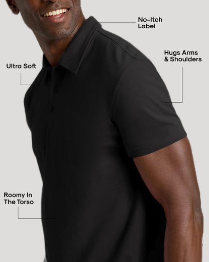 All Black Classic Polo 10-Pack