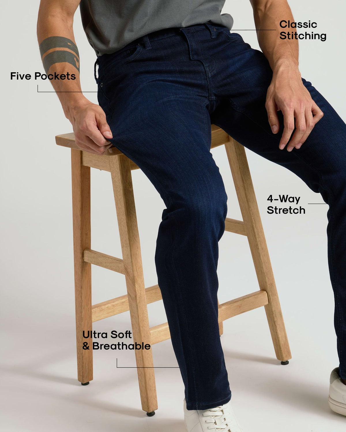 Straight Comfort Stretch Jeans 2-Pack
