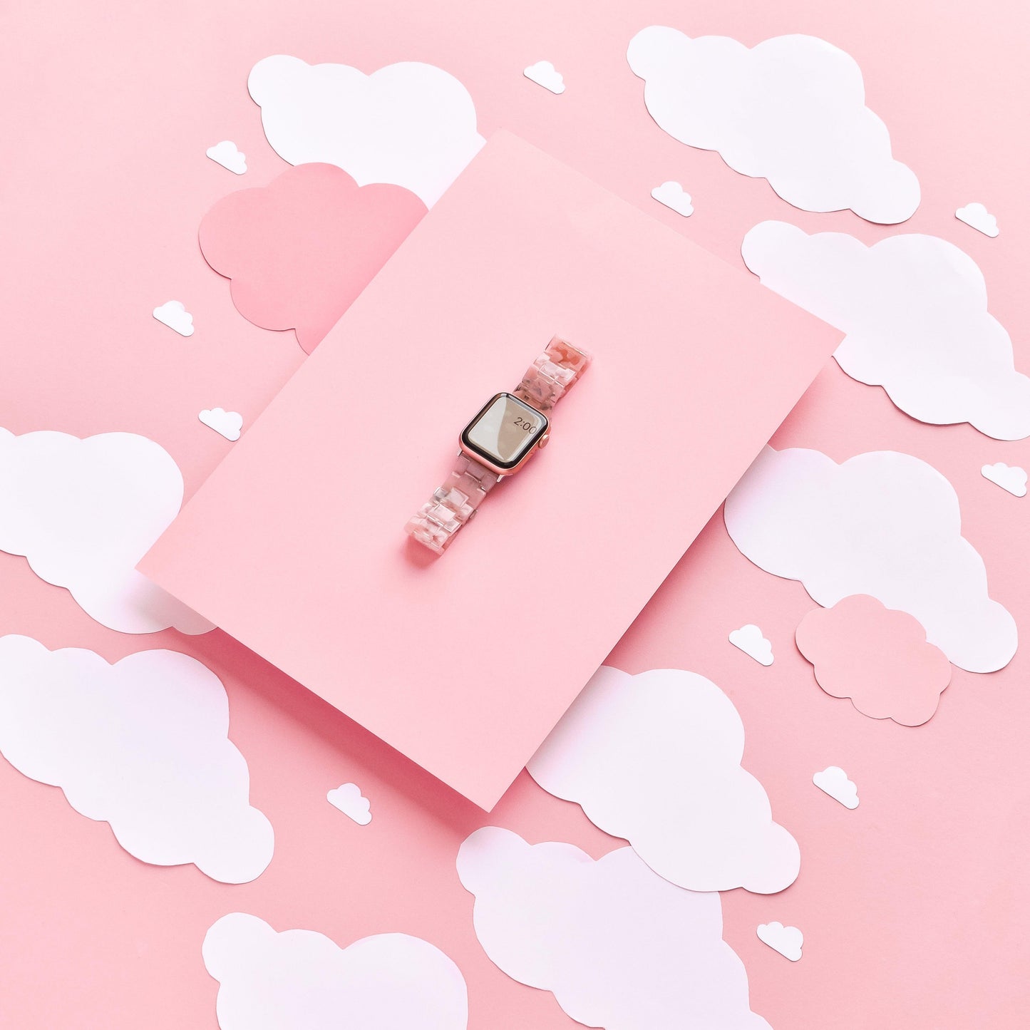 Luxe Pink Clouds Apple Watch Strap