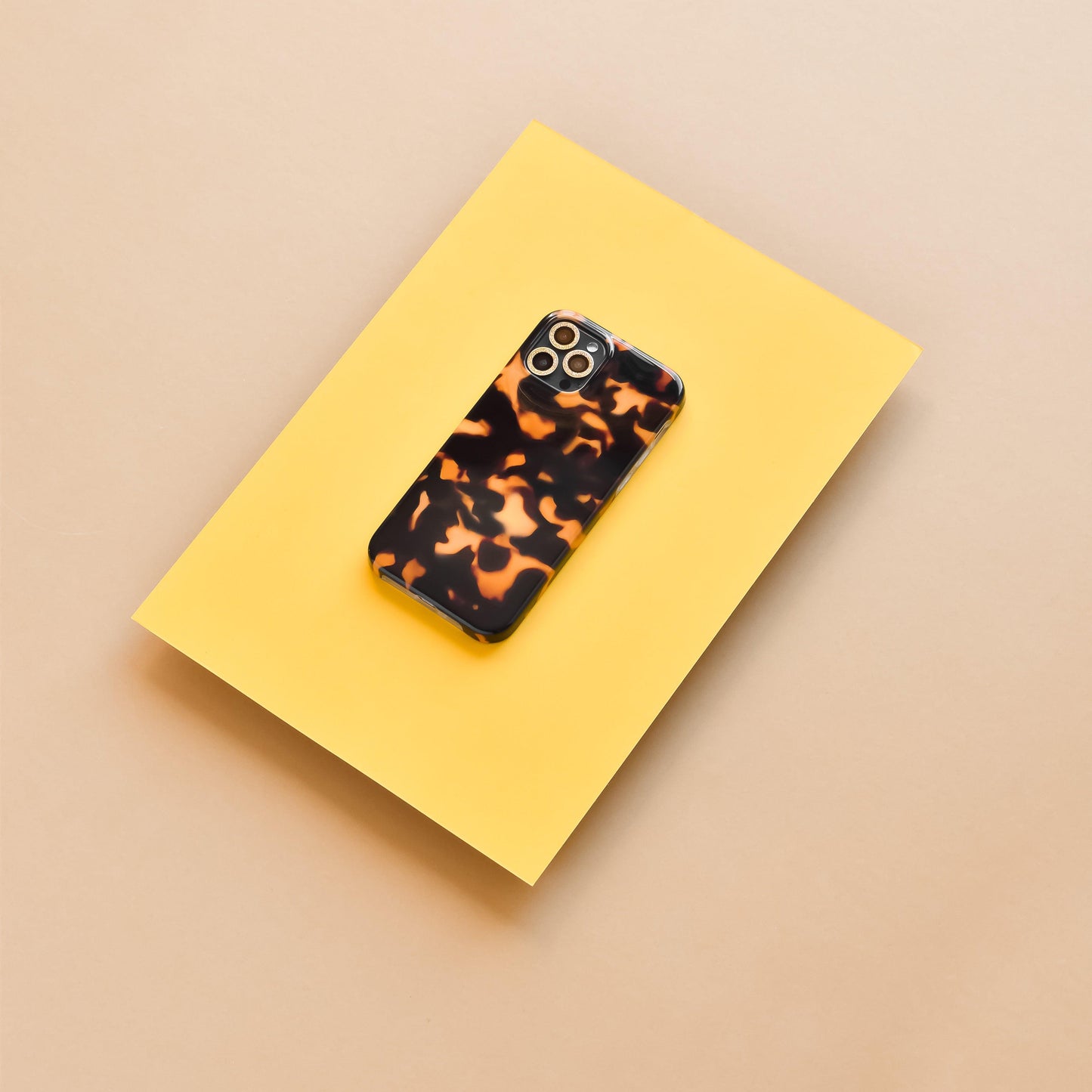 Protective Camera Lens Covers - Gold Glitter