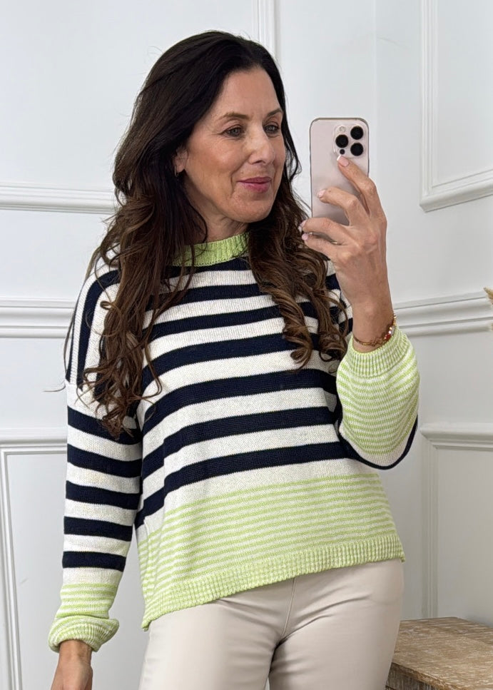 Carmella Black Stripe Jumper