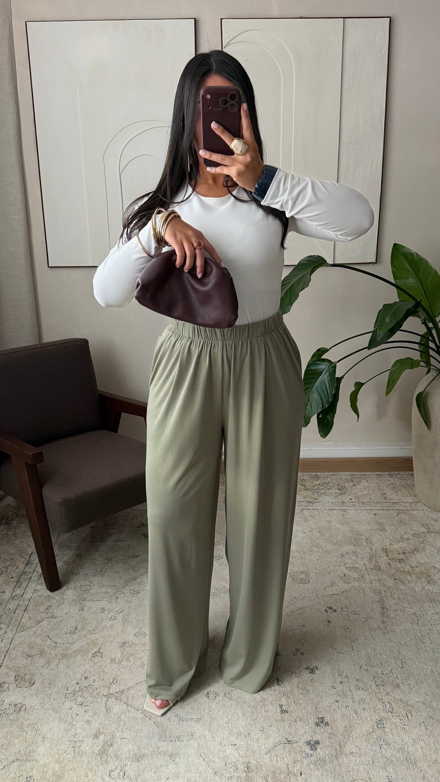 Pantalon Fluide Summer Must Have I Kaki