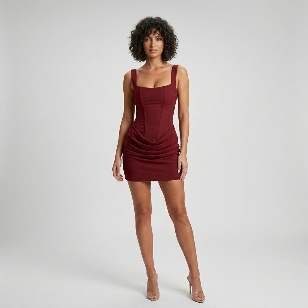 Ruched Mini Dress