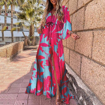 New Vestido Long Sleeve Ladies Loose Peplum Women Fashion