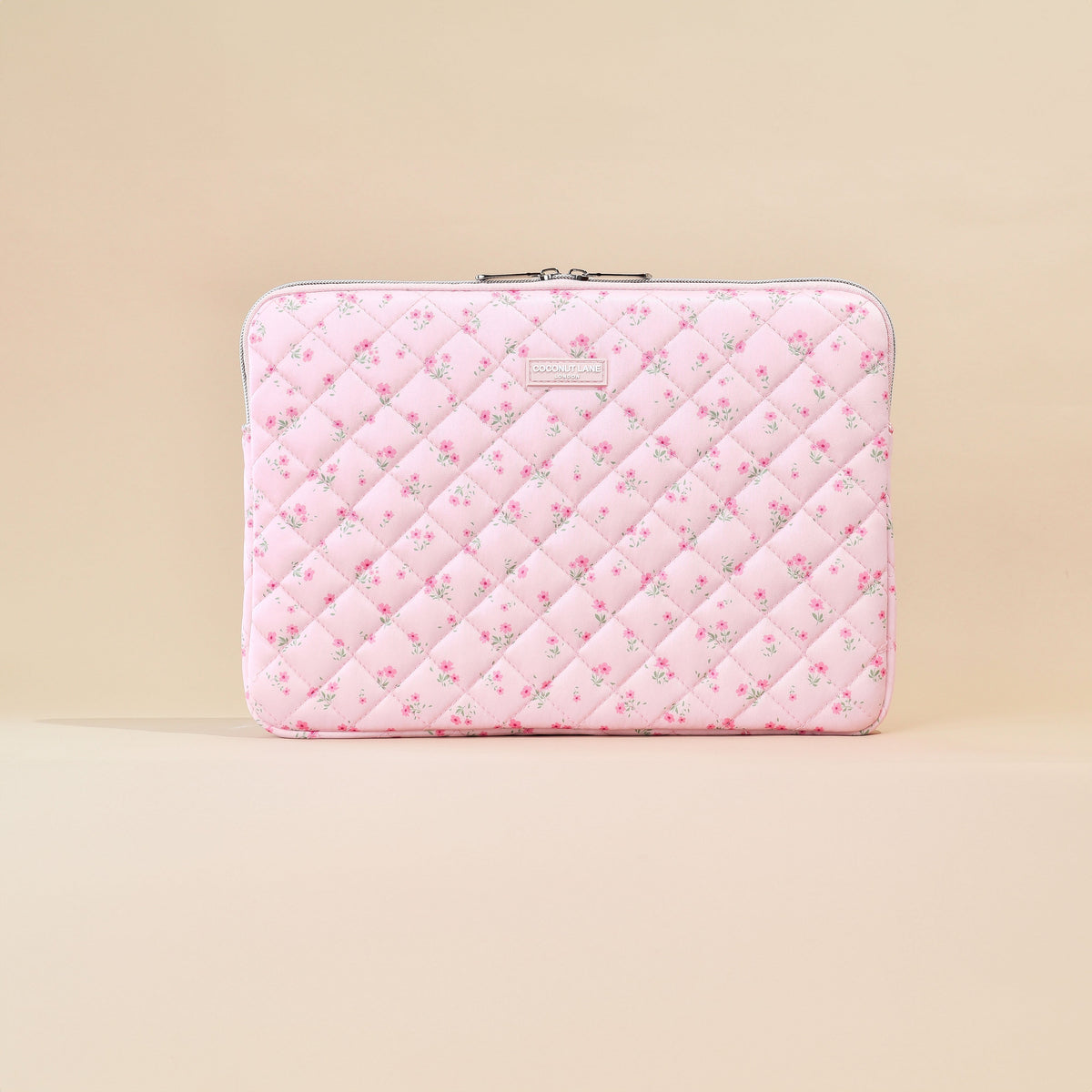 Quilted Ditsy Floral Pink Laptop Sleeve