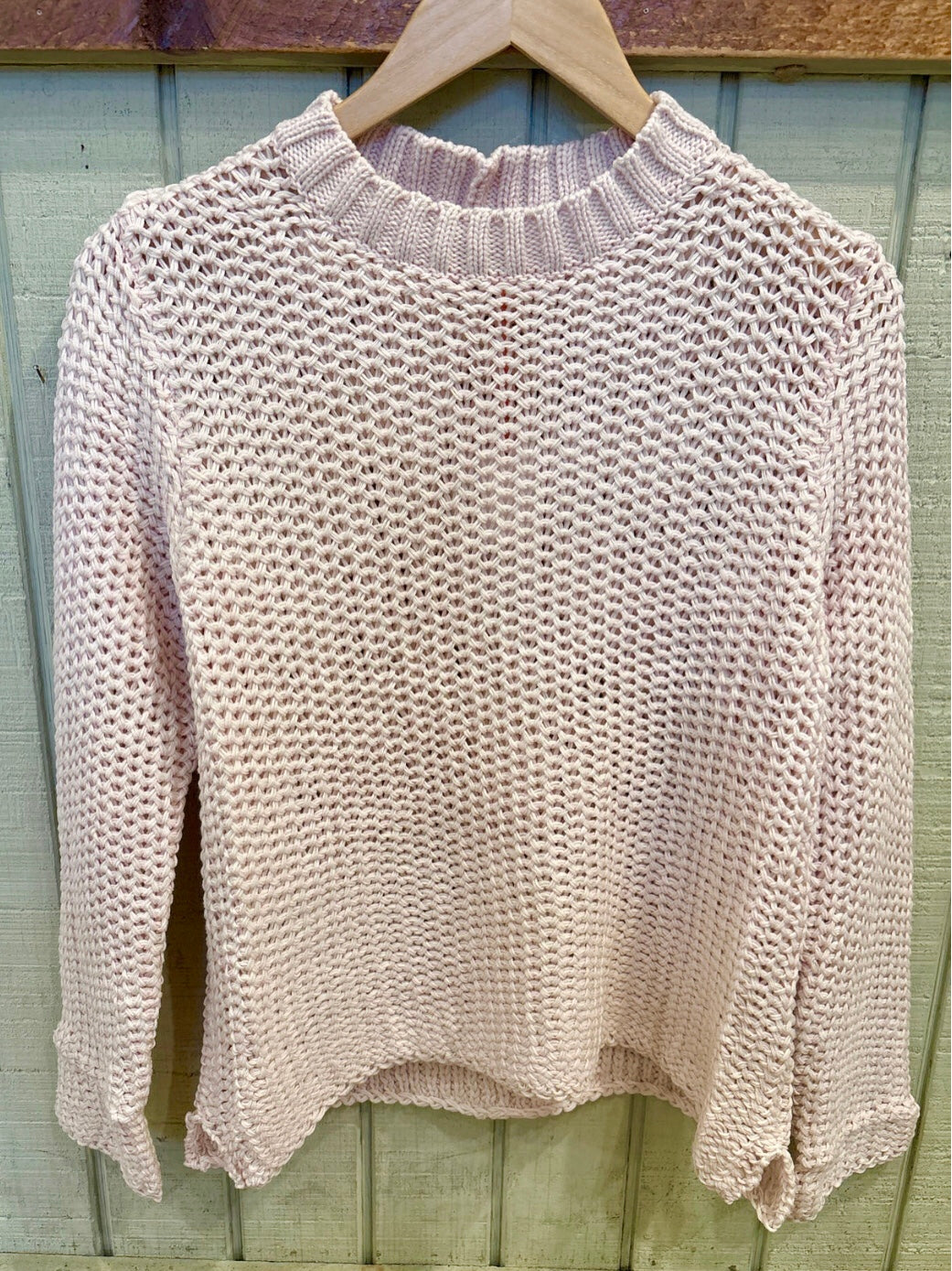 Maura Crop Chunky Cotton Sweater (2 Colors)