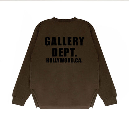 Gallery Dept Long Sleeved Shirt Fashion Brand Long Sleeve Long-Sleeved T-shirt Blouse
