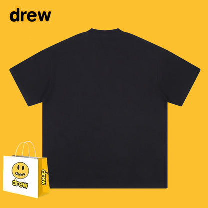 Drew T-shirts Graffiti Printing Loose Men's Short Sleeve