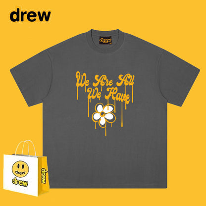 Drew T-shirts Short Sleeve Letter Print