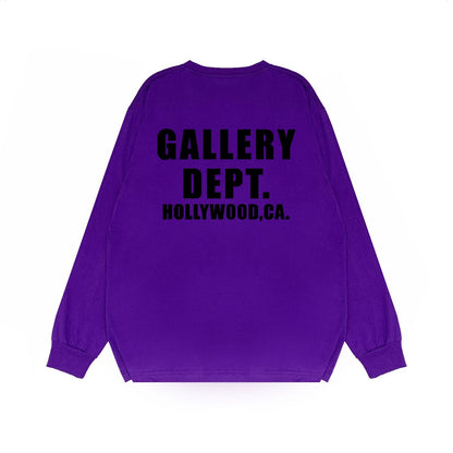 Gallery Dept Long Sleeved Shirt Fashion Brand Long Sleeve Long-Sleeved T-shirt Blouse