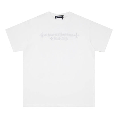 Chrome Heart T Shirts Croix Sanskrit Cross Horseshoe Old T-Shirt