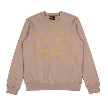 Drew House Sweatshirts Unisex Sketch Smiley Face Crew Neck Sweater