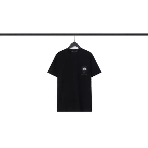 Chrome Heart T Shirts Croix Cross Color Leather Printed Short Sleeve T-Shirt