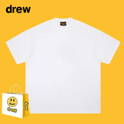 Drew T-shirts Funny Smiley Printed Short Sleeve