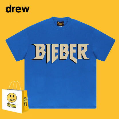 Drew T-shirts Loose Heavy Bieber