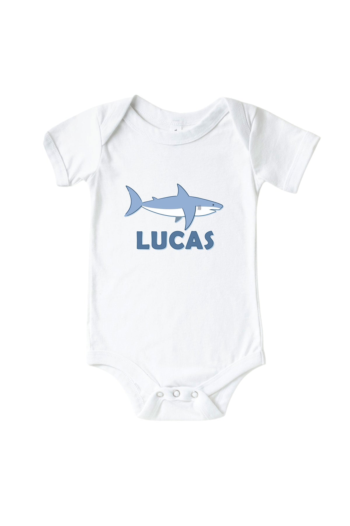Personalized Fin Friends Graphic Bodysuit & Kids Tee | White