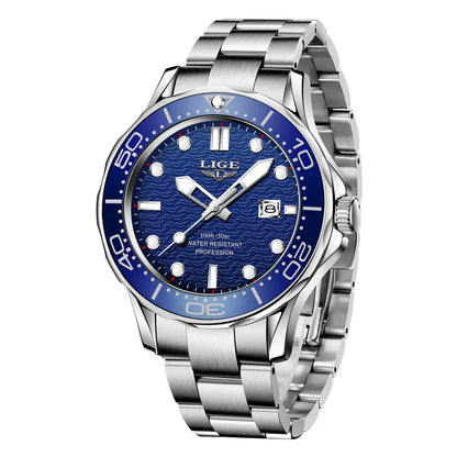 2026 LIGE New Business Mens Watches Top Brand Luxury Dive Watch For Men Waterproof Date Clock Sport Watch Relogio Masculino+Box