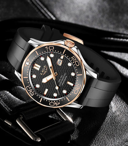 2026 LIGE New Business Mens Watches Top Brand Luxury Dive Watch For Men Waterproof Date Clock Sport Watch Relogio Masculino+Box