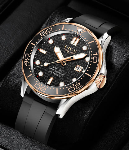 2026 LIGE New Business Mens Watches Top Brand Luxury Dive Watch For Men Waterproof Date Clock Sport Watch Relogio Masculino+Box