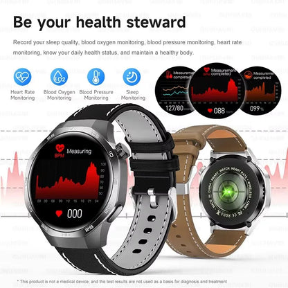2026 Watch 5 Pro GPS Track Compass Smart Watch Men 360*360 AMOLED Screen NFC BT Call Waterproof Health Monitor Man Smartwatches