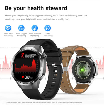2026 Watch 5 Pro GPS Track Compass Smart Watch Men 360*360 AMOLED Screen NFC BT Call Waterproof Health Monitor Man Smartwatches