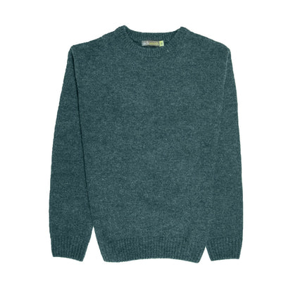 100 Shetland Wool Crew Round Neck Knit Jumper Pullover Mens Sweater Knitted Sherwood