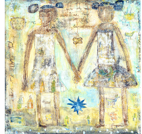 Sisters Wooden Wall Art, 12x12