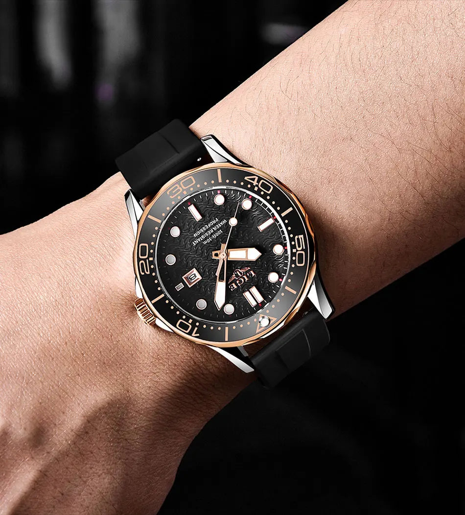 2026 LIGE New Business Mens Watches Top Brand Luxury Dive Watch For Men Waterproof Date Clock Sport Watch Relogio Masculino+Box