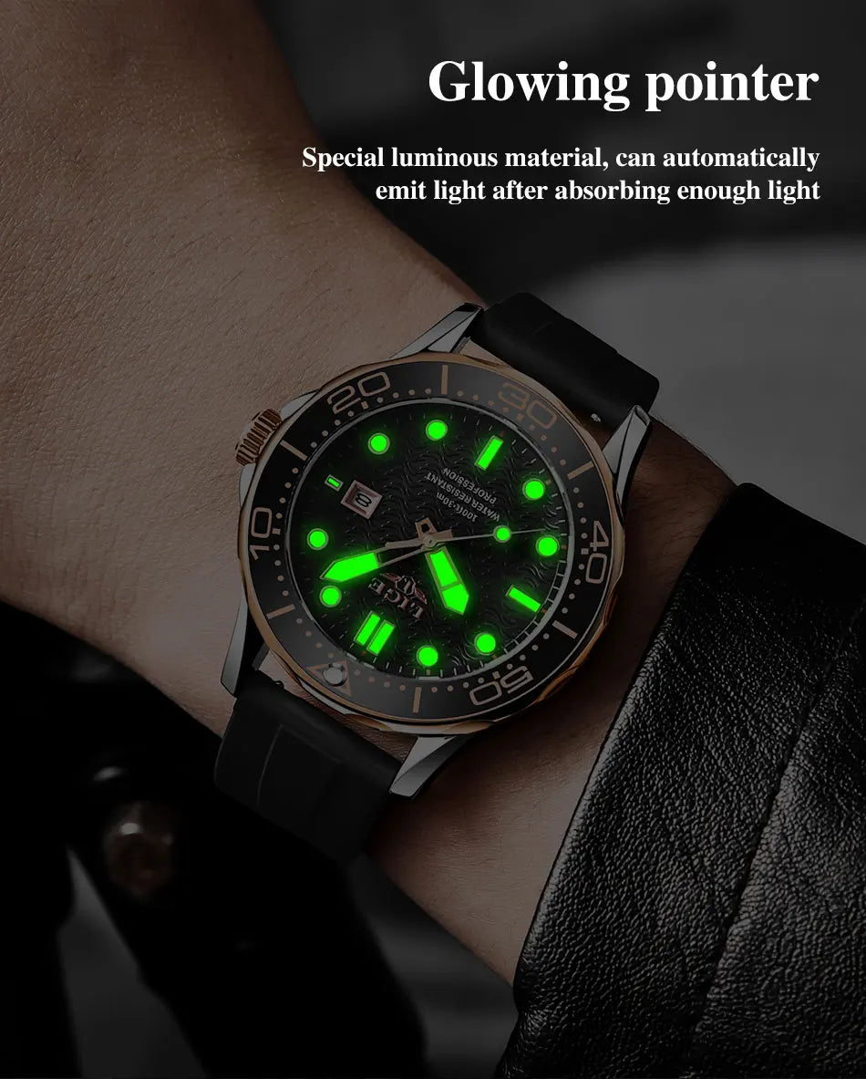 2026 LIGE New Business Mens Watches Top Brand Luxury Dive Watch For Men Waterproof Date Clock Sport Watch Relogio Masculino+Box