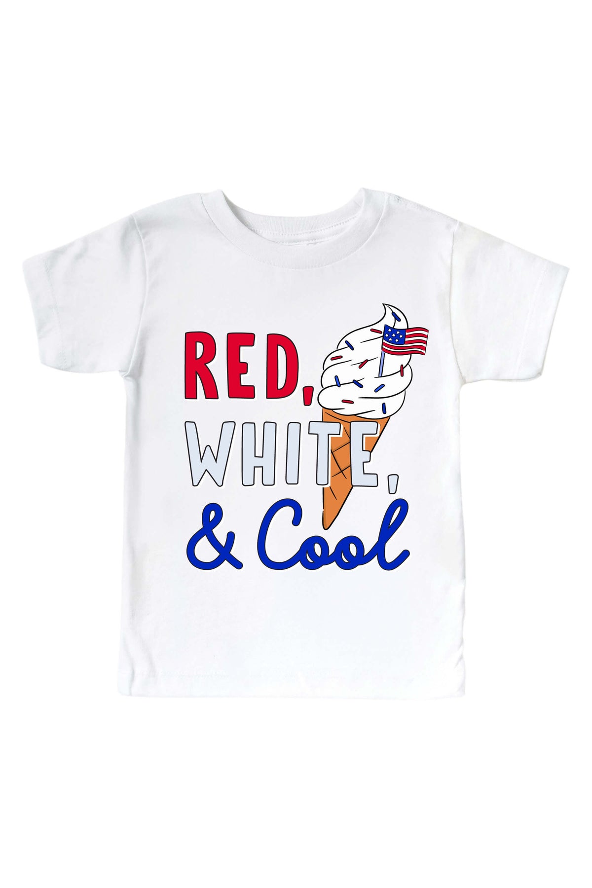 Red, White & Cool Graphic Bodysuit & Kids Tee | White