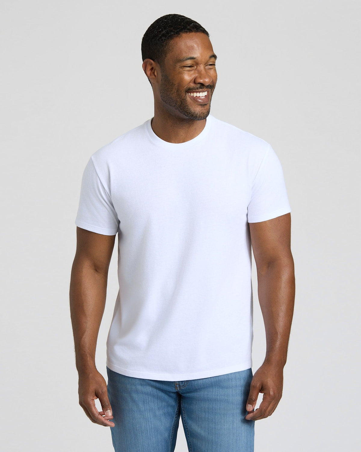 All White Short Classic Crew Neck 3-Pack