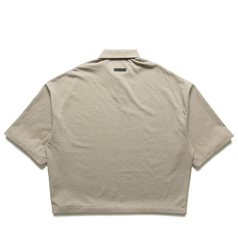 Fear Of God Essentials Pique Polo - Heather Gray