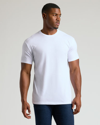 All White Tall Classic Crew 10-Pack
