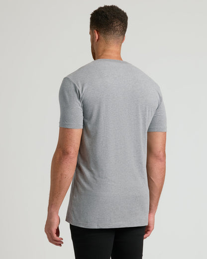 Heather Gray Tall Short Sleeve Classic V-Neck