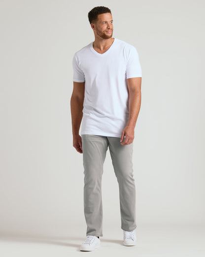 White Classic Tall V-Neck 10-Pack