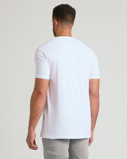 White Classic Tall V-Neck 10-Pack