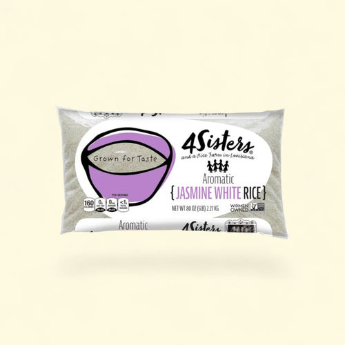 4Sisters Jasmine White Rice, 5 lbs