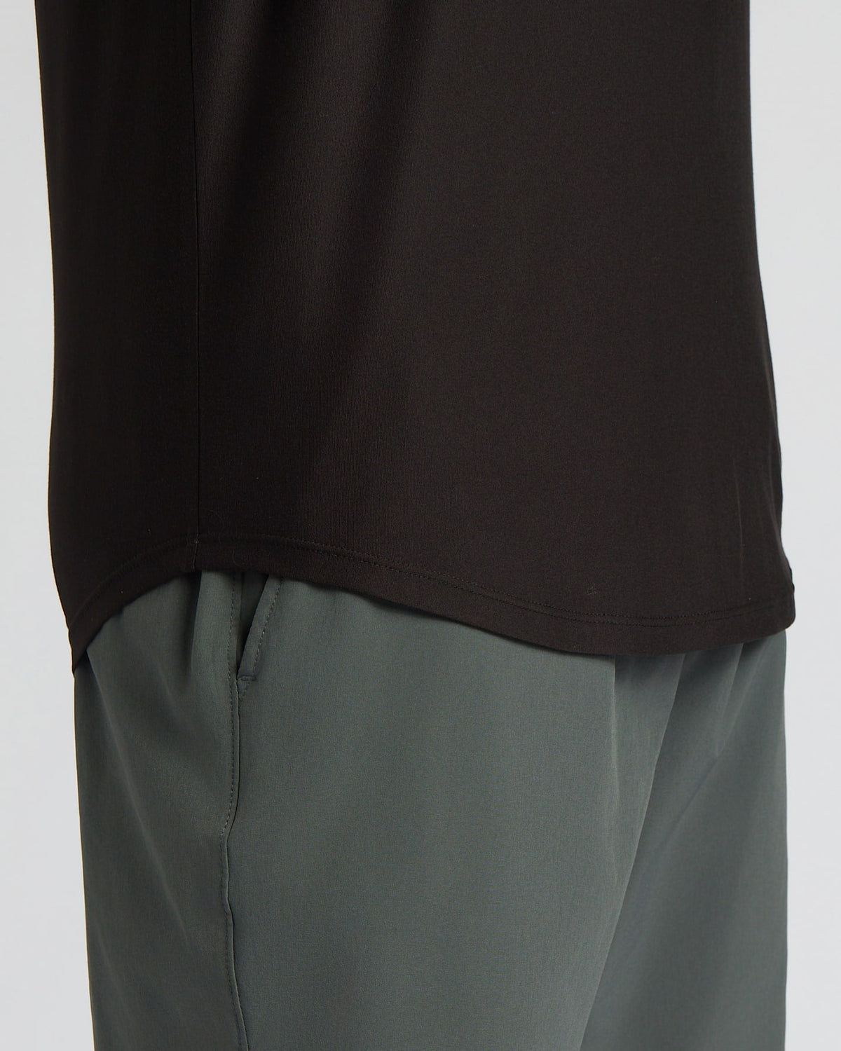 All Black Active Curved Hem Crew 3-Pack