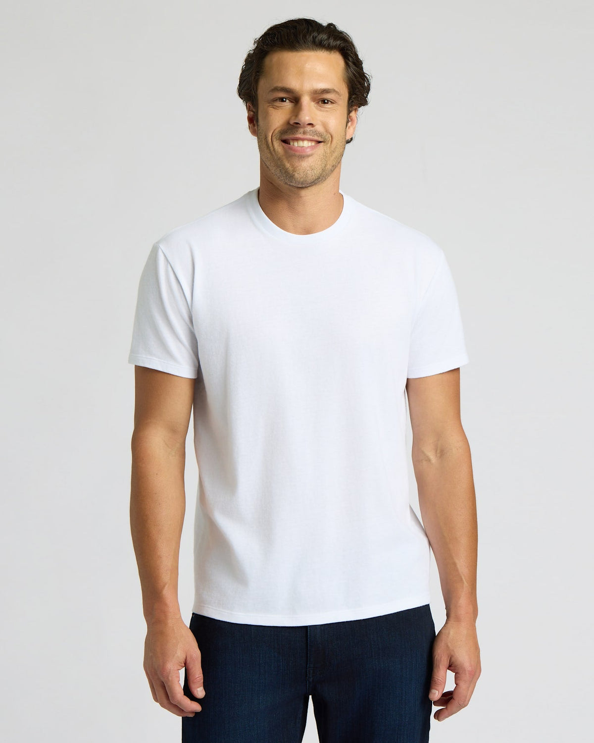 All White Short Classic Crew Neck 3-Pack