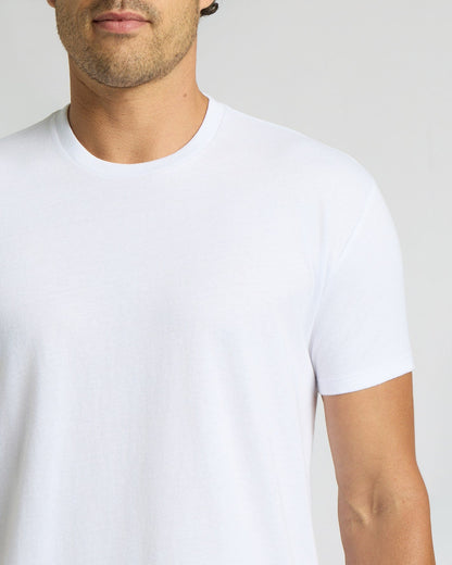 All White Short Classic Crew Neck 3-Pack