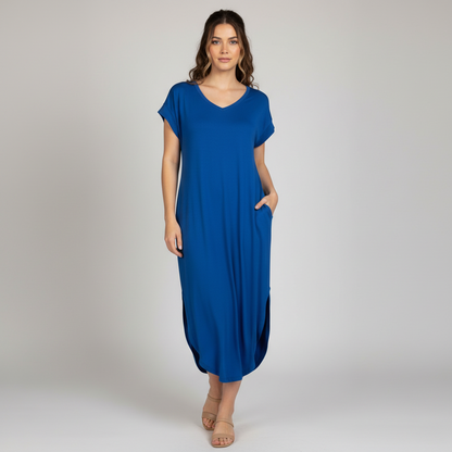 Batwing Pocket Maxi Dress