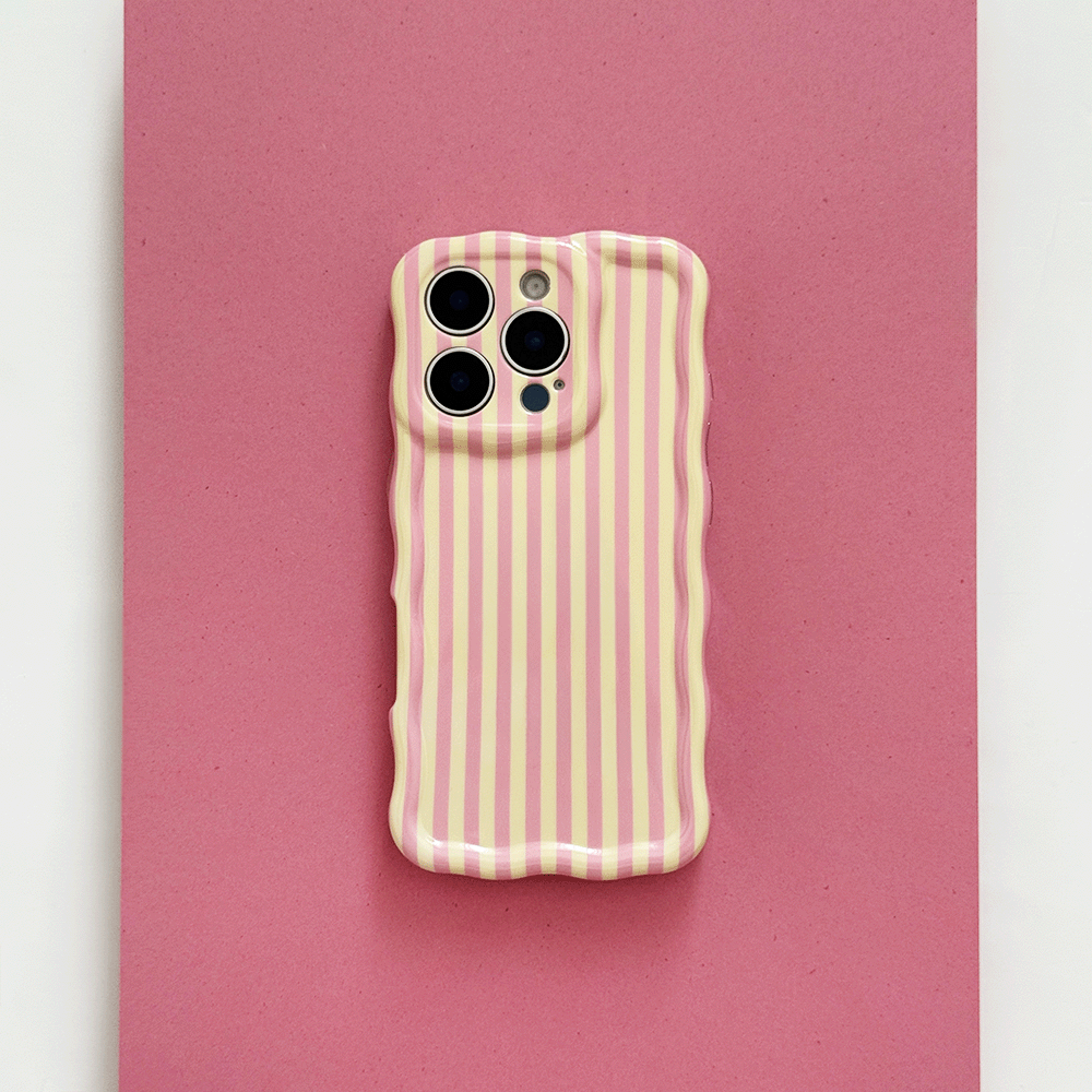Wavy Phone Case - Pink Lemonade