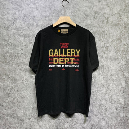 Gallery Dept T Shirt Retro Printed Loose Short-Sleeved Shirt